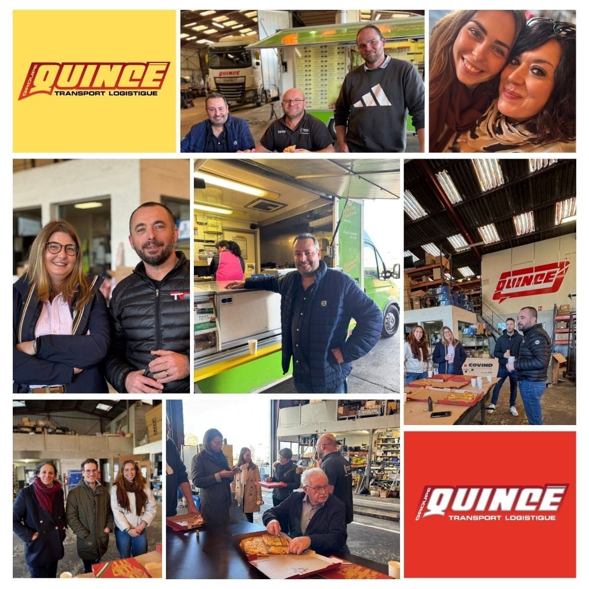 Pele Mele photos lors du repas pizza dans l'atelier de Fromentel